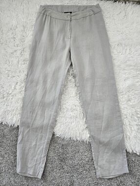 Apropos Grey 100% Linen Pants. Size 8.